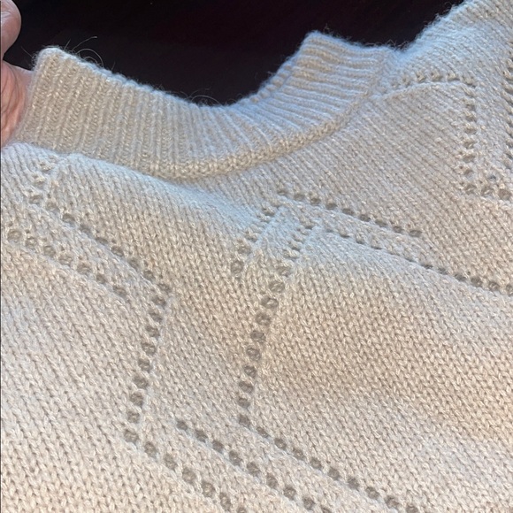 H&M Wool Alpaca Blend Cream Turtleneck Oversized Sweater - Picture 11 of 11